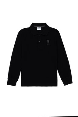 Черная базовая толстовка для мальчиков - U.s. polo assn фото 2