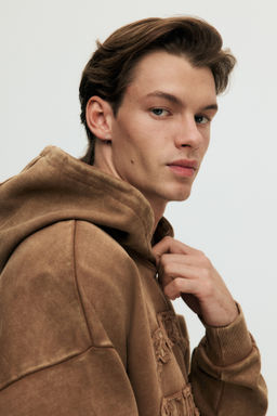 Sudadera con efecto lavado Oversized Fit - H&m фото 4