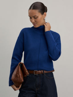 Джемпер из вискозы со швом / Zarina  фото 2