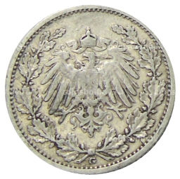 1/2 марки 1905 года G Германия
