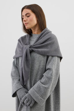 ЕВ 15019/ш/серый меланж шарф-косынка жен