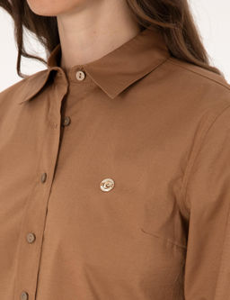 Camel Slim Fit Uzun Kollu G_mlek