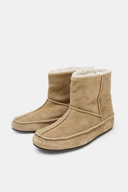 SOFT LEATHER ANKLE BOOTS - Zara фото 3