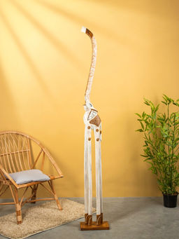 Сувенир «Слон», 28×17×200 см, дерево, белый