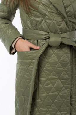 01-10766 Пальто женское демисезонное (пояс)