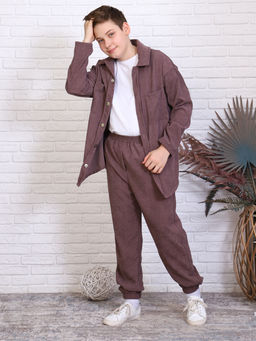 Рубашка  для мальчика девочки вельвет Образ Ладошки