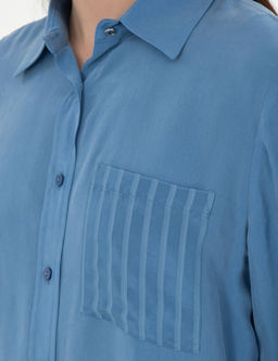 _ndigo Comfort Fit Uzun Kollu G_mlek