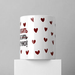 Кружка керамическая с сублимацией Любить тебя, 320 мл - Дорого внимание фото 3