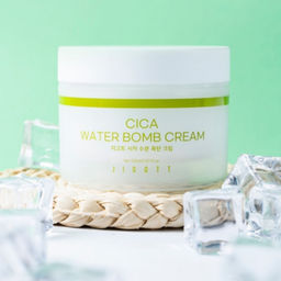Jigott Крем для лица увлажняющий с центеллой / Cica Water Bomb Cream, 150 мл