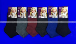 Цена за 12 пар. Следки женские внутри махра однотонные 37-41 (фактически 36-40) - For you фото 3