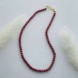 Бусы из Родонита