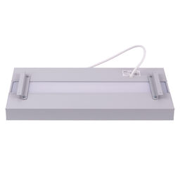 ULO-K16B 2x16W/4000K/L50 5W/3000K IP44 LIGHT GREY Светильник линейный светодиодный подвесной с фоновой подсветкой. Белый свет (4000К). Алюминий. Цвет светло-серый. TM Uniel