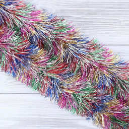 Цена за 10 шт. Мишура новогодняя «Зимнее волшебство. Радуга», d=9 см, 200 см