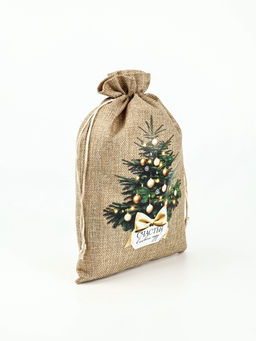 Набор мешков с термонаклейкой «Новый год», холща, 10 шт, 20 × 30 см