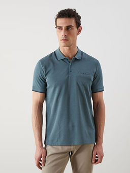 Polo Yaka K?sa Kollu Erkek Dokulu Ti??rt