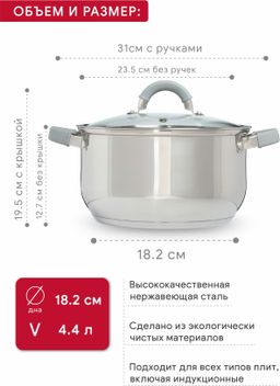 Набор кухонной посуды MODERNA 4пр