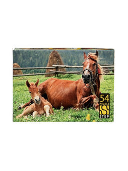 Цена за 20 шт. Пазл 54 эл. "Лошади. Символ года" МИКС