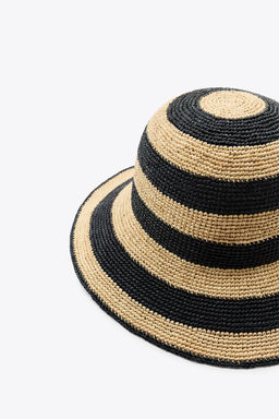 STRIPED BUCKET HAT - Zara фото 7