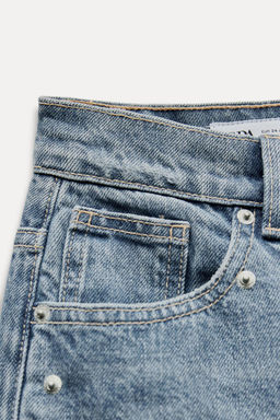 TRF RELAXED FIT MID-RISE JEANS WITH RIVETS - Zara фото 10