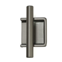 Ручка врезная, Hidden, мо 32 мм, тёмная, железо