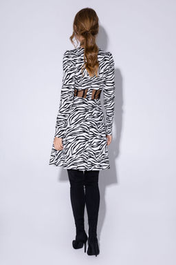 Платье Pirs 4495 черно- белый  фото 3