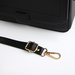 Сумка женская мессенджер на магните, 20×7×12 см, чёрная