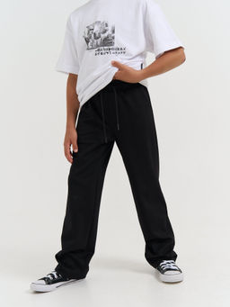 Брюки прямые для мальчика Черные 7+ - Bungly фото 5