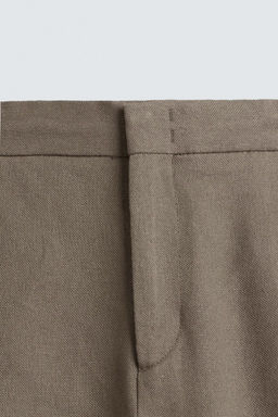VISCOSE-JUTE TROUSERS - Zara фото 8