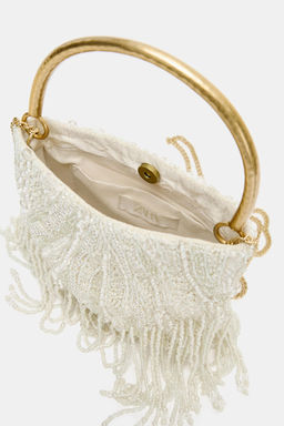 BOLSO DE MANO APLIQUES / Crudo - Zara фото 4