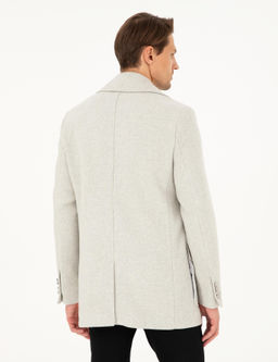 Пальто Pierre Cardin Ex Slim Fit Kaşe светло-серое