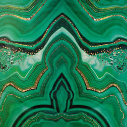 Цена за 10 шт. Бумага упаковочная глянцевая двухсторонняя «Малахит», 70×100 см