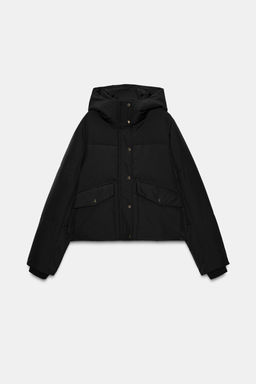 SHORT WATER-REPELLENT WINDPROOF HOODED ANORAK - Zara фото 7