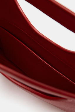 BOLSO DE MANO PIEL / Rojo