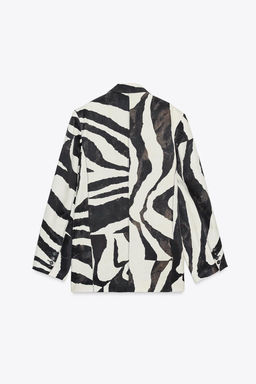ZW COLLECTION ANIMAL PRINT BLAZER - Zara фото 4