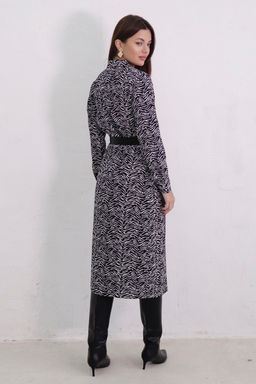 Платье-рубашка с английским воротником принт - Martichelli фото 97