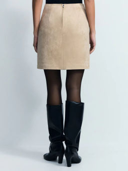 Юбка мини из искусственной замши / Zarina