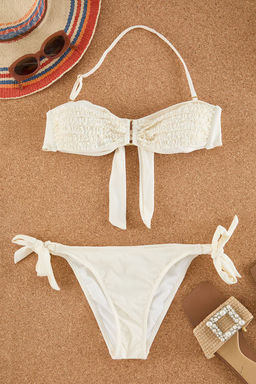 Ekru Straplez F?rf?rl? Regular Pretty Bikini Tak?m? TBESS25BT00021 - Trendyolmilla фото 5