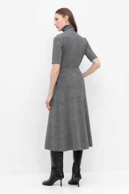 ЕВ 737/ш/тем.серый меланж юбка жен