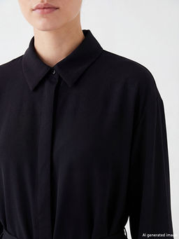 Beli Ku?akl? Oversize Kad?n G?mlek Tunik