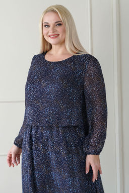 Платье ALANI 1941 синий калейдоскоп - Alani collection фото 2