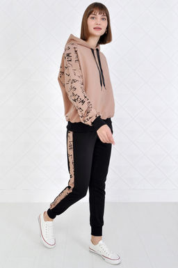 Арт. 2351 Костюм с брюками женский 44-52 (5 шт) Цвет:верх- кэмел, черный, низ- кэмел, черный - Калинка фото 25