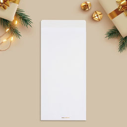 Цена за 5 шт. Конверт для денег новогодний, Happy New Year, тиснение, дизайнерская бумага, 11 х 22 см