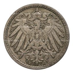 5 пфеннигов 1902 года Е Германия