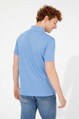 U. S. Polo Assn Мужская темно-синяя футболка с воротником-поло - U.s. polo assn фото 5