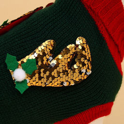 Свитер для животных Рога удачи, размер XL (ДС 40 см, ОШ 34, ОГ 32-51), зелёный - Пижон фото 8