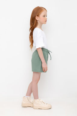 К 400548/весенний зеленый шорты для дев