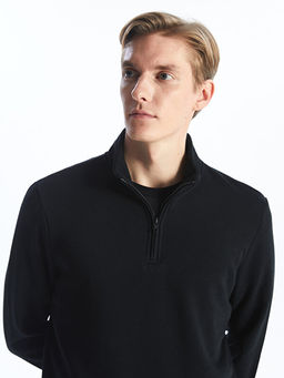 Dik Yaka Uzun Kollu Erkek Sweatshirt - Waikiki фото 2