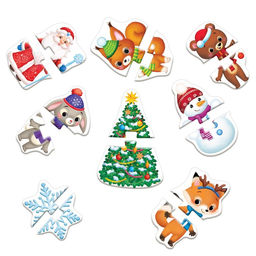 Активити набор Волшебство под Новый Год, 3 книги, 8 макси пазлов - Буква-ленд фото 7