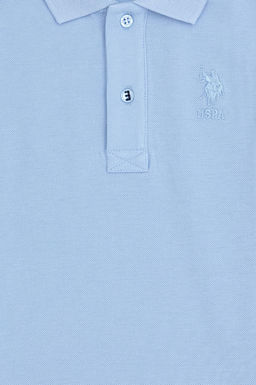U. S. Polo Assn / Голубая базовая футболка для мальчика - U.s. polo assn фото 3