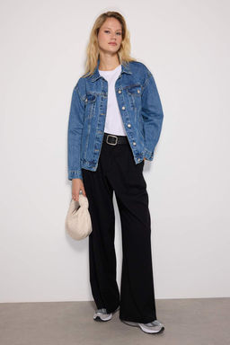 Mavi Oversize Trucker Denim Ceket TWOAW22CE0364 - Trendyolmilla фото 8